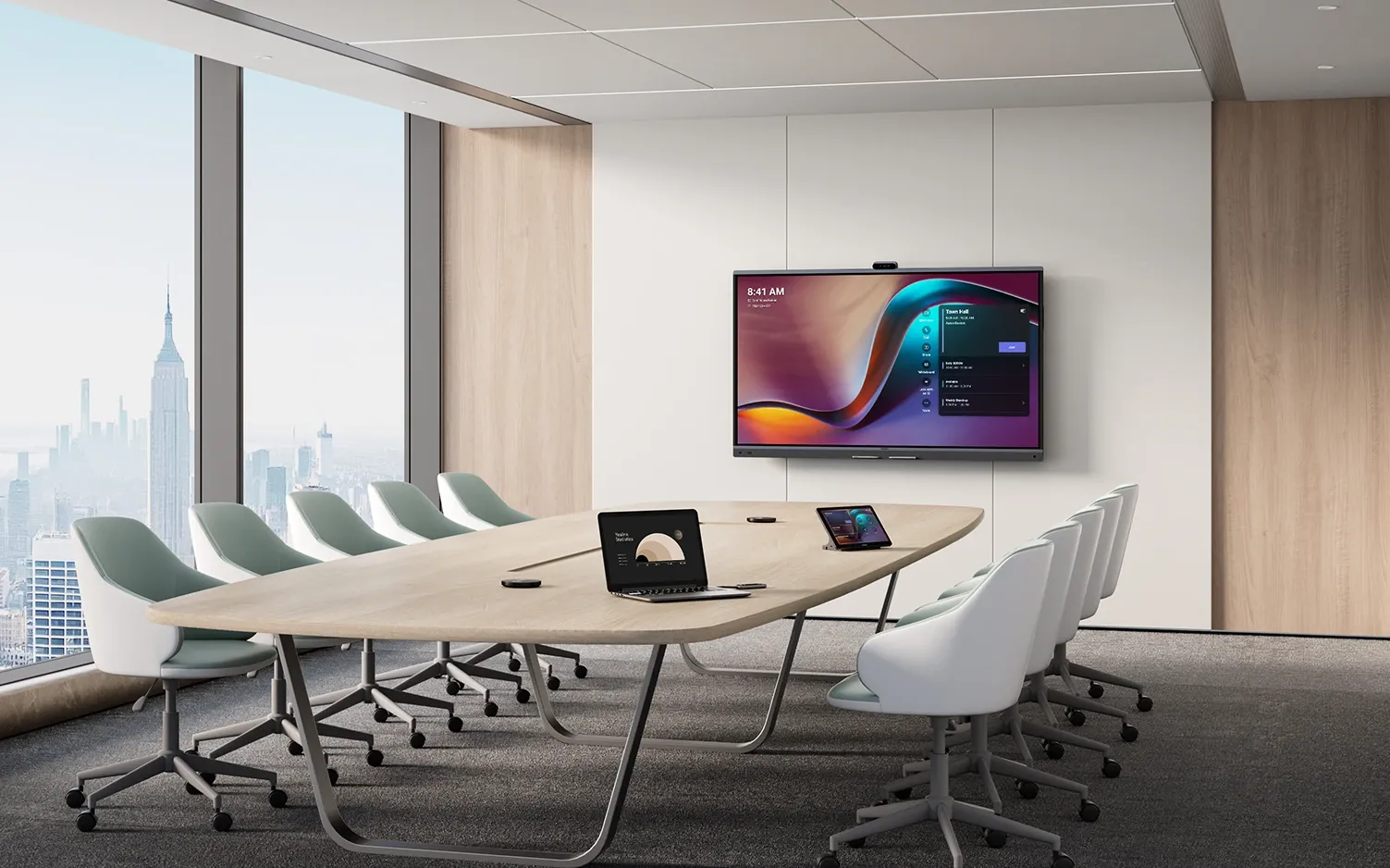 A Yealink medium meeting room