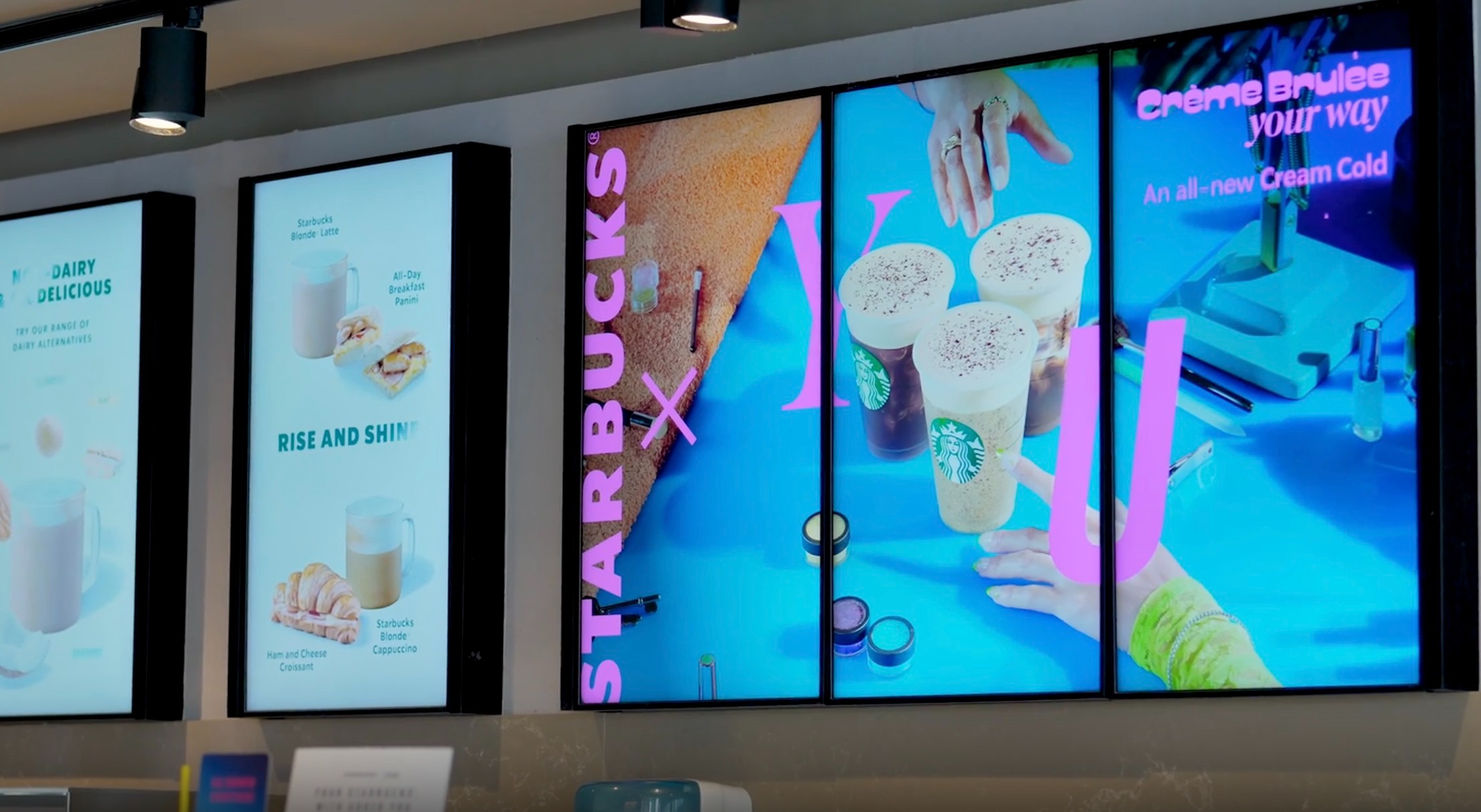 Digital menu board design for restaurants